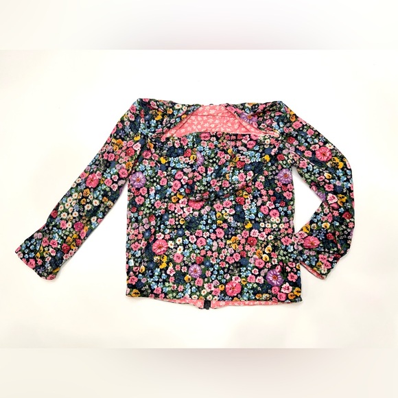 💐 EUC Posh Peanut Reversible Long-Sleeve Jackets size 2T - Picture 2 of 5